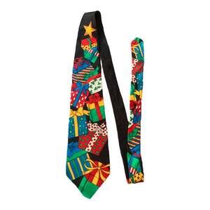 Zylos george machado silk Christmas present tie Mens